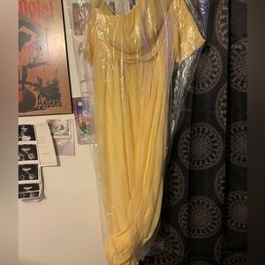 Formal dress yellow prom or wedding
